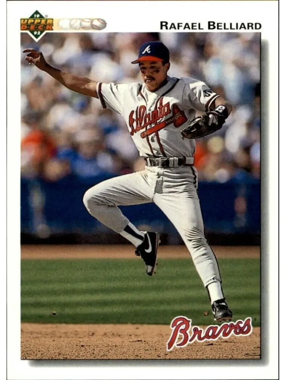 Rafael Belliard 1992 Upper Deck MLB #510 Baseball Card Atlanta Braves